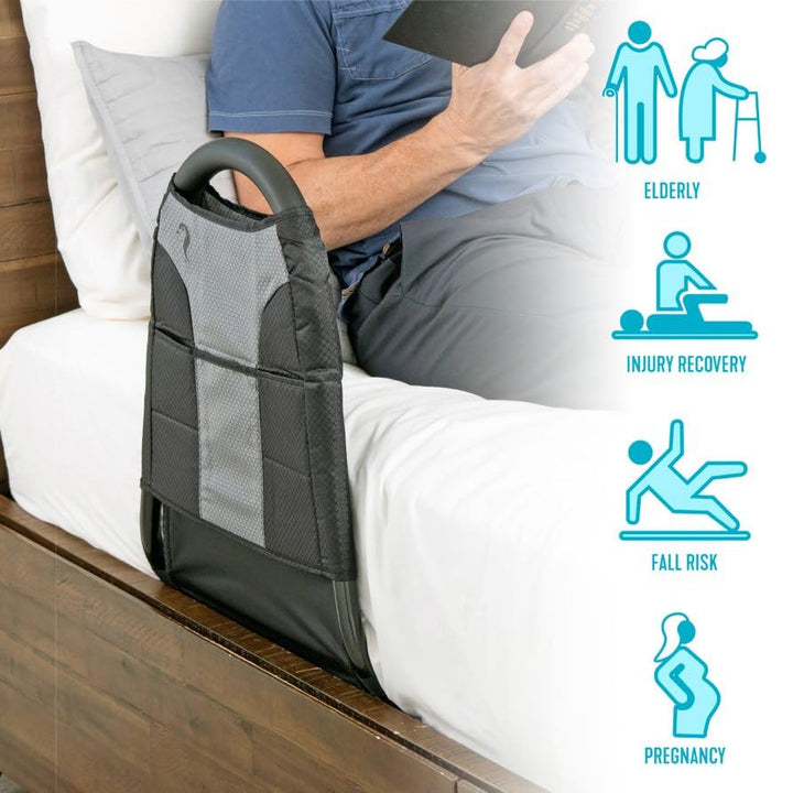 Stander Bedside Econorail, Safety Bed Handle with Pouch