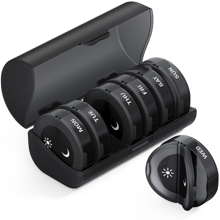 TookMag Pill Organizer 2 Times a Day, Weekly AM PM Pill