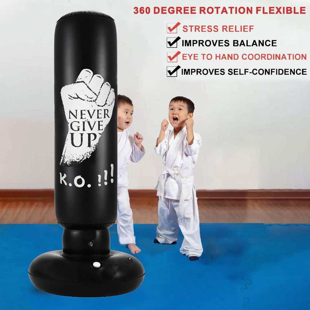 GGTYHAO Punching Bag for Kids and Adults, 63 Inch Indoo