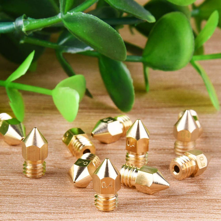SIQUK 22 Pieces 3D Printer Nozzles MK8 Nozzle 0.2mm, 0.