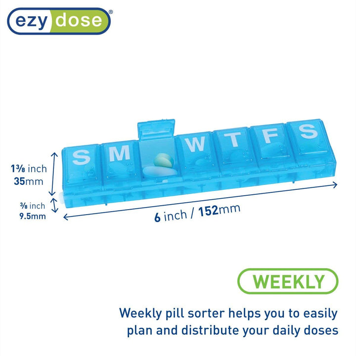 Ezy Dose Locking Weekly (7-day) Pill Planner (Large)