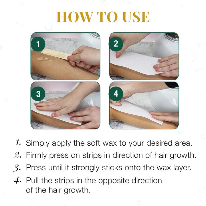 Cloth Waxing Strips Medium Bikini, 100 Count