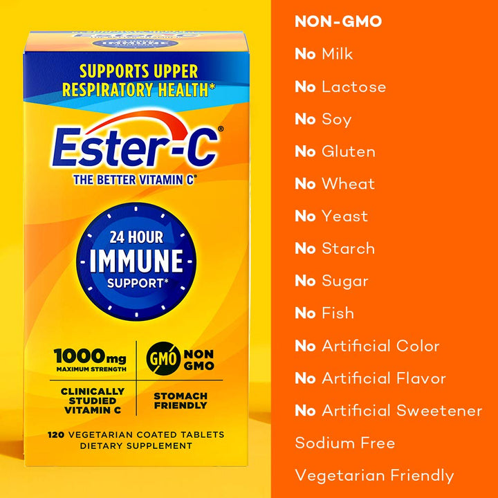 Ester-C Vitamin C 1000 mg Coated Tablets, Immune System