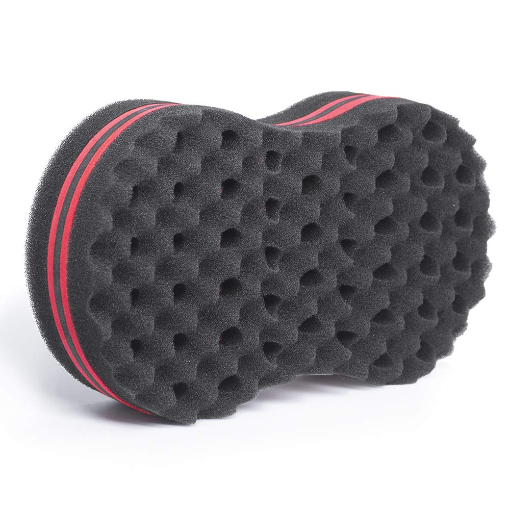 Big Holes Double Sides Barber Hair Brush Twist Sponge Make Dreads Locking Twist Coil Afro Locs Hole 16mm/0.62in (1 Pack)