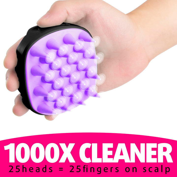 Scalp Massager, Shampoo Brush 2 Pack 100% Useful Dandru