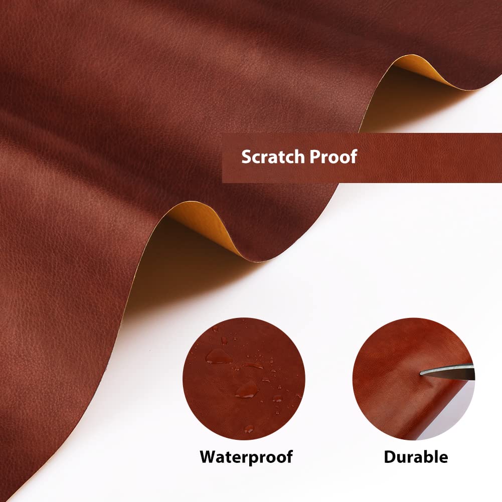 Leather Repair Patch,3.3 X 57 Inch Anti Scratch Self-Adhesive Leather Repair Tape for Couch, Car Seats, Sofas, Handbags, Jackets(Black)