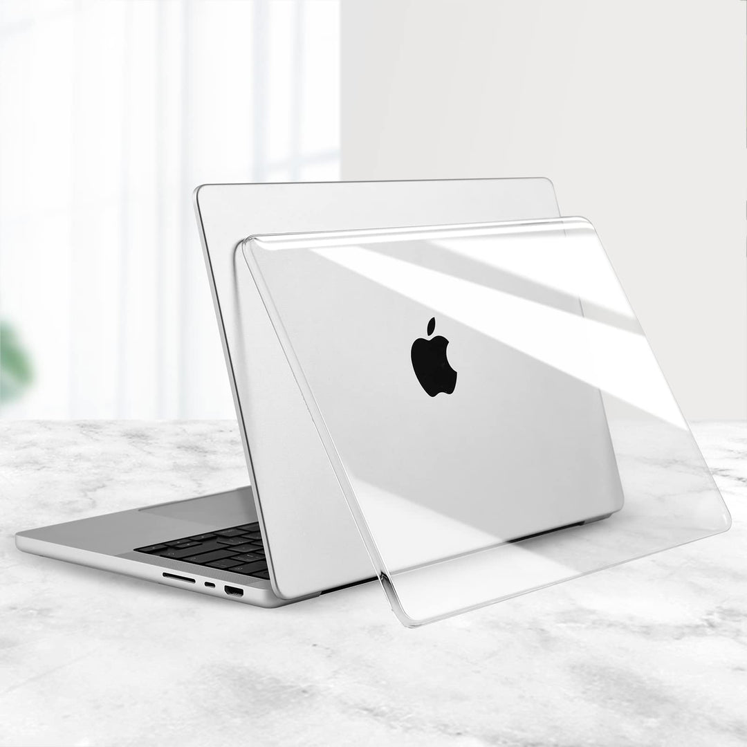 Case Compatible with MacBook Pro 14 inch 2024-2021 M4 M3 M2 M1 Pro Max Chip A3112 A3185 A3401 A2918 A2992 A2779 A2442, Hard Shell Cases with Keyboard Cover, Screen Protector - Crystal Clear