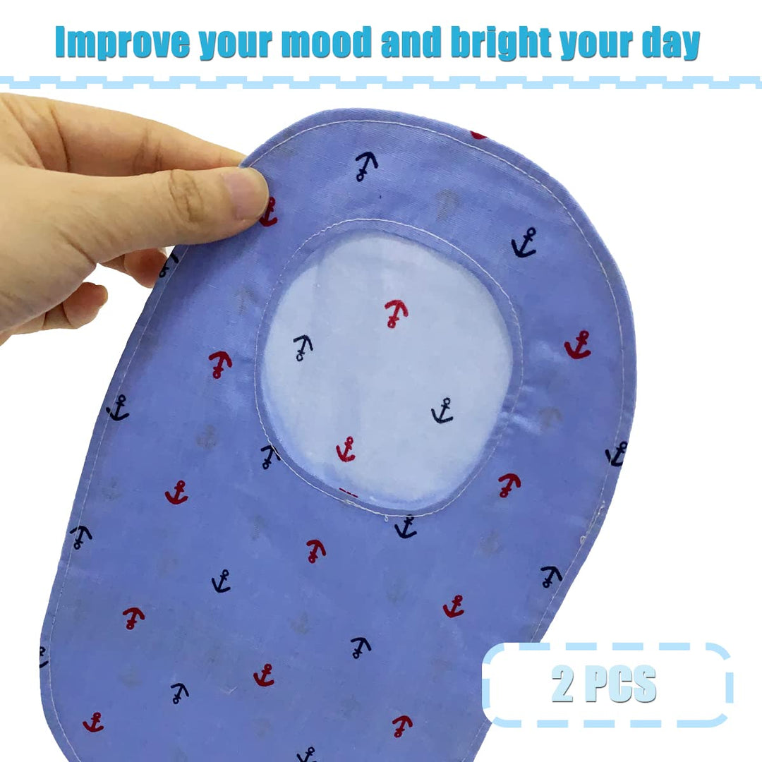 Colostomy Bag Covers - Ostomy Support Garment Pouch with Round Opening for Ileostomy Stoma, 3 ID, 2 Pcs