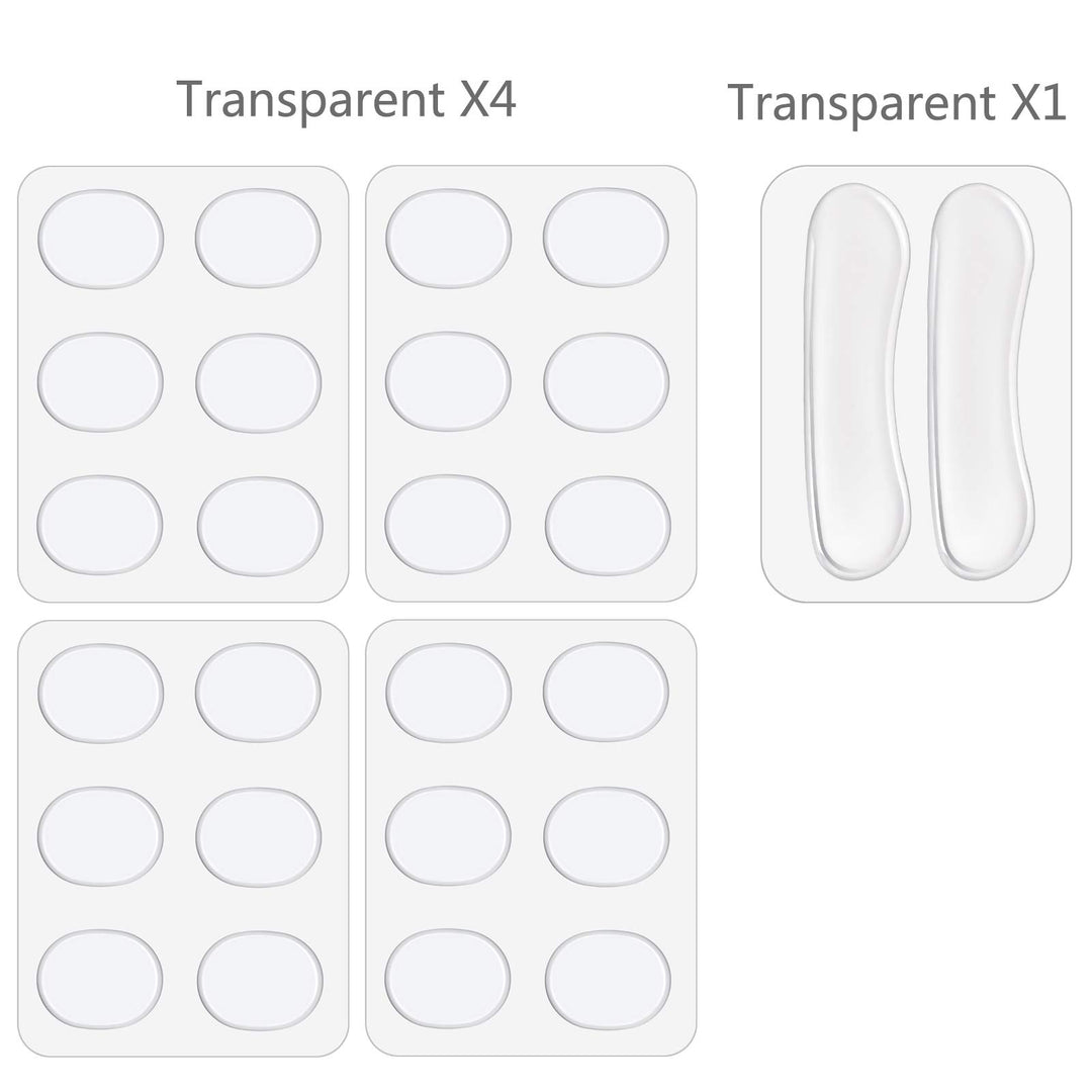 Drum Dampeners Gel Pads, 24 Pieces Oval Drum Dampeners 2 Pieces Long Clear Drum Dampeners Silicone Drum Silencers Soft Drum Dampening Gel Pads Transparent Drum Mute Pads for Drums Tone Control