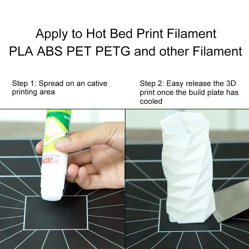 ACEIRMC 3D Printer Glue Stick for Hot Bed Print Filamen