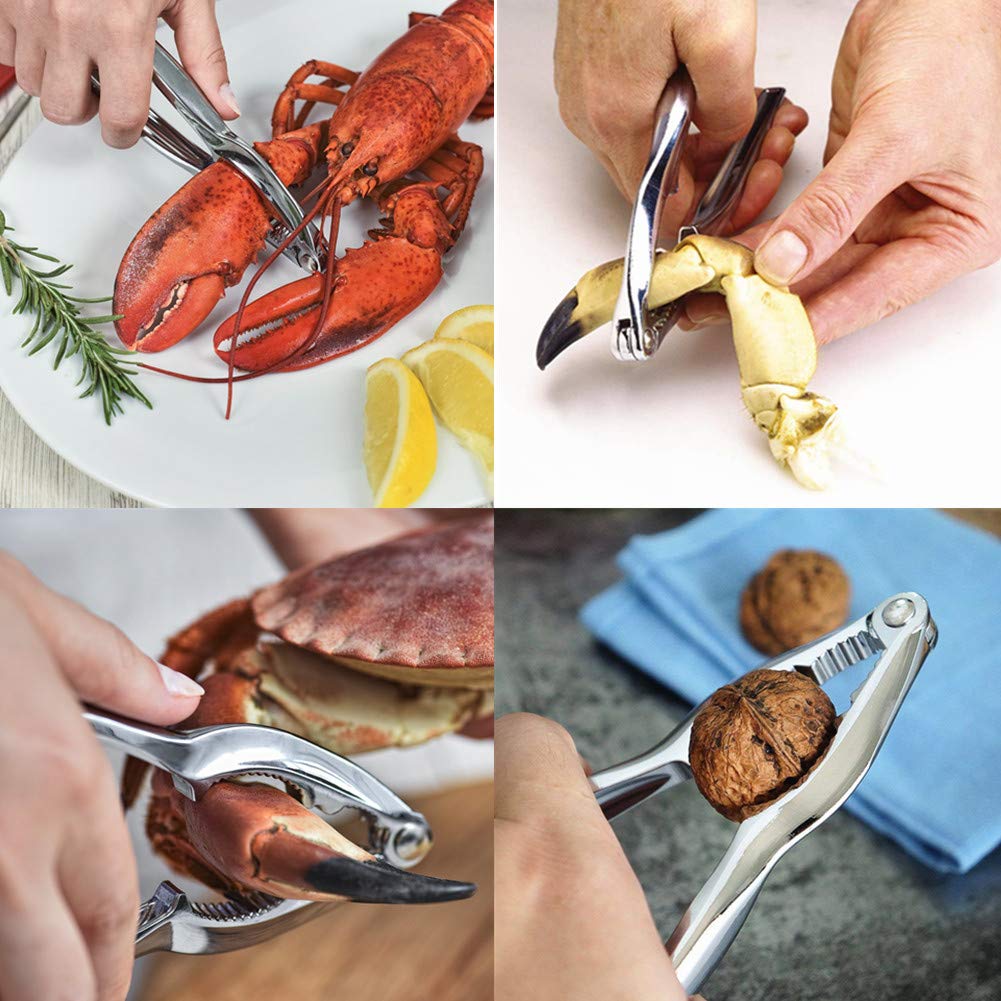 Seafood Tools Set 8Pack Crab Legs Crackers Nut Cracker Crab Forks Picking Eating Tool Shellfish Lobster Shell Opener