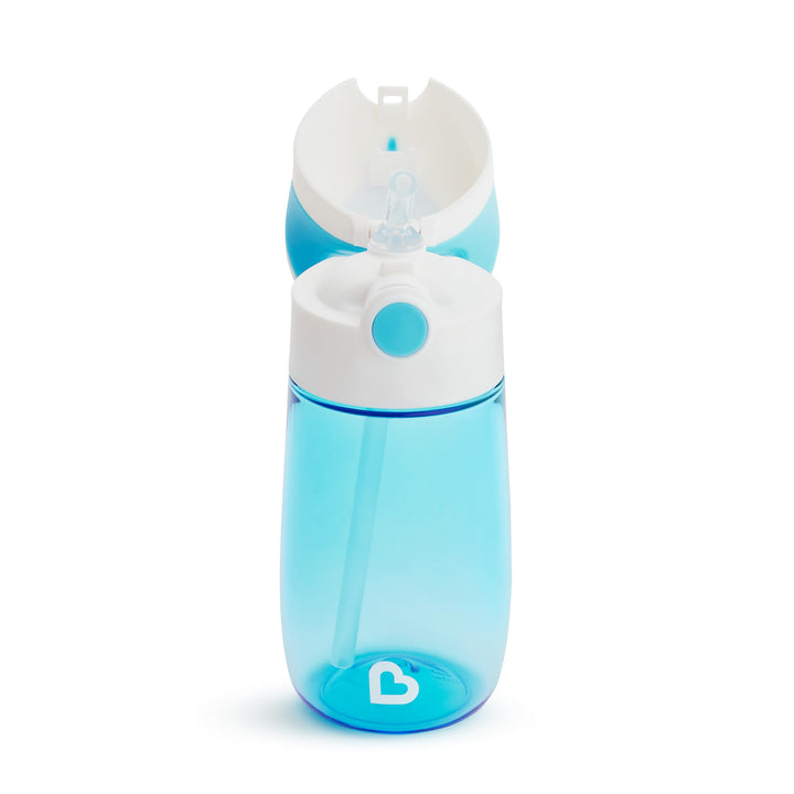 Munchkin® Flip & Go™ Toddler Sippy Cup with Straw, 12 Ounce, Ultra Durable Tritan Material, Blue