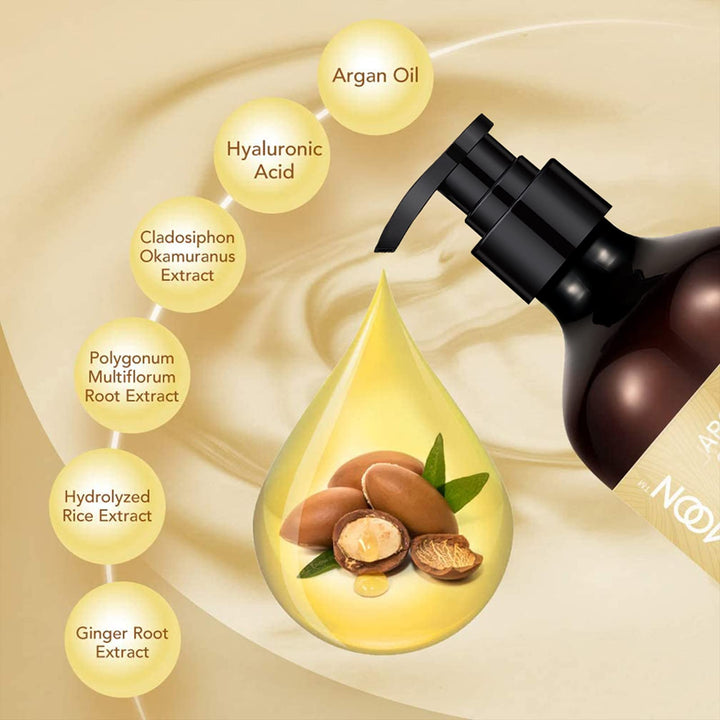 Lagunamoon Argan Oil Shampoo - Reduce Hair Loss, Stimul