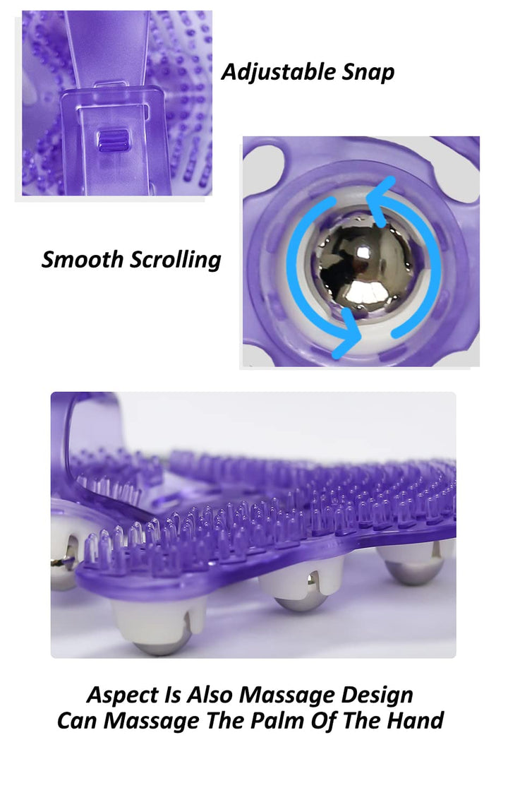 Topwon Palm Shaped Massage Glove 360-degree-roller Meta