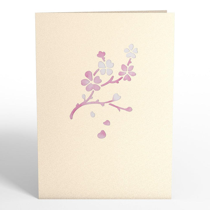 Everyday Pop-Up Card for Her and Him- 3D Thinking of You Greeting Cards for Boys, Girls, Men, Women - 5 x 7 Cherry Blossom - Blank Note Card &amp; Envelope Included