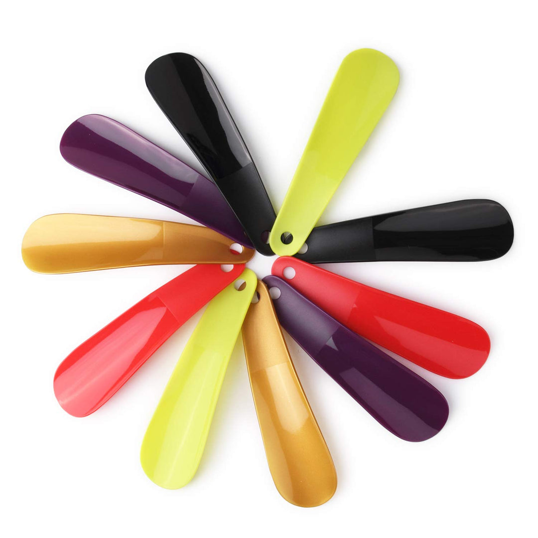 10Pcs Plastic Shoe Horn 6.3 Travel Shoe Horn for Men, Women and Kids