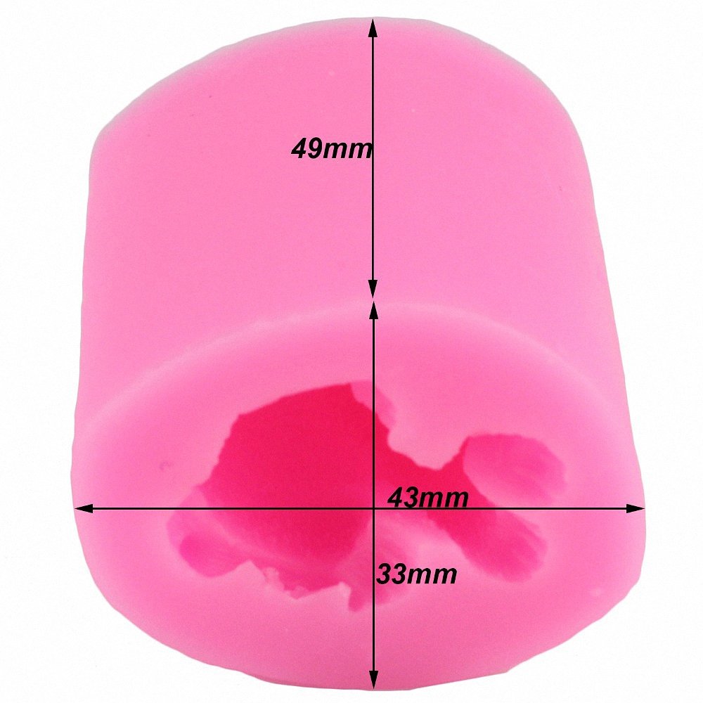 3D Kitten Candle Mold - MoldFun Small Size Cute Cat Sil