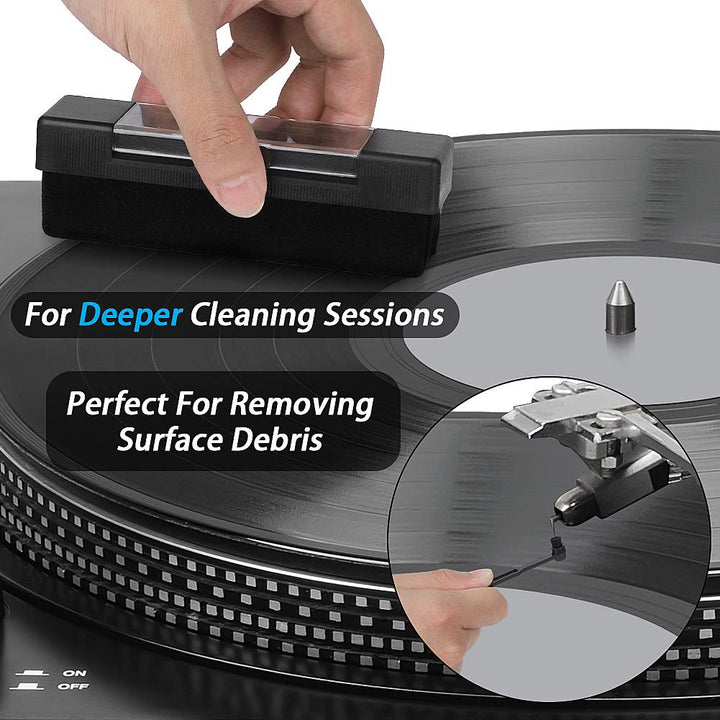 StylusTimer &amp; Record Cleaner Kit - 4-in-1 Anti 