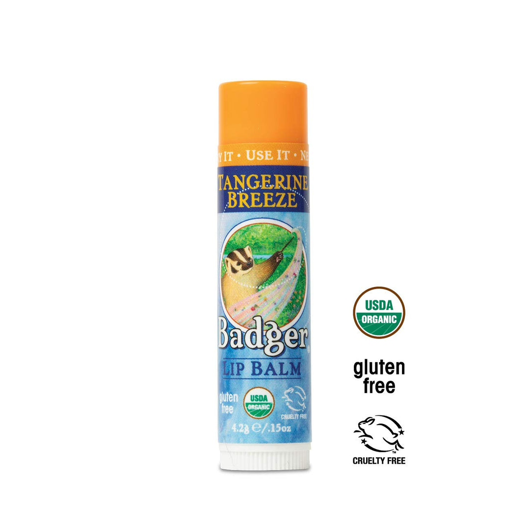 Badger Lip Stick-Tangerine Balm Breeze