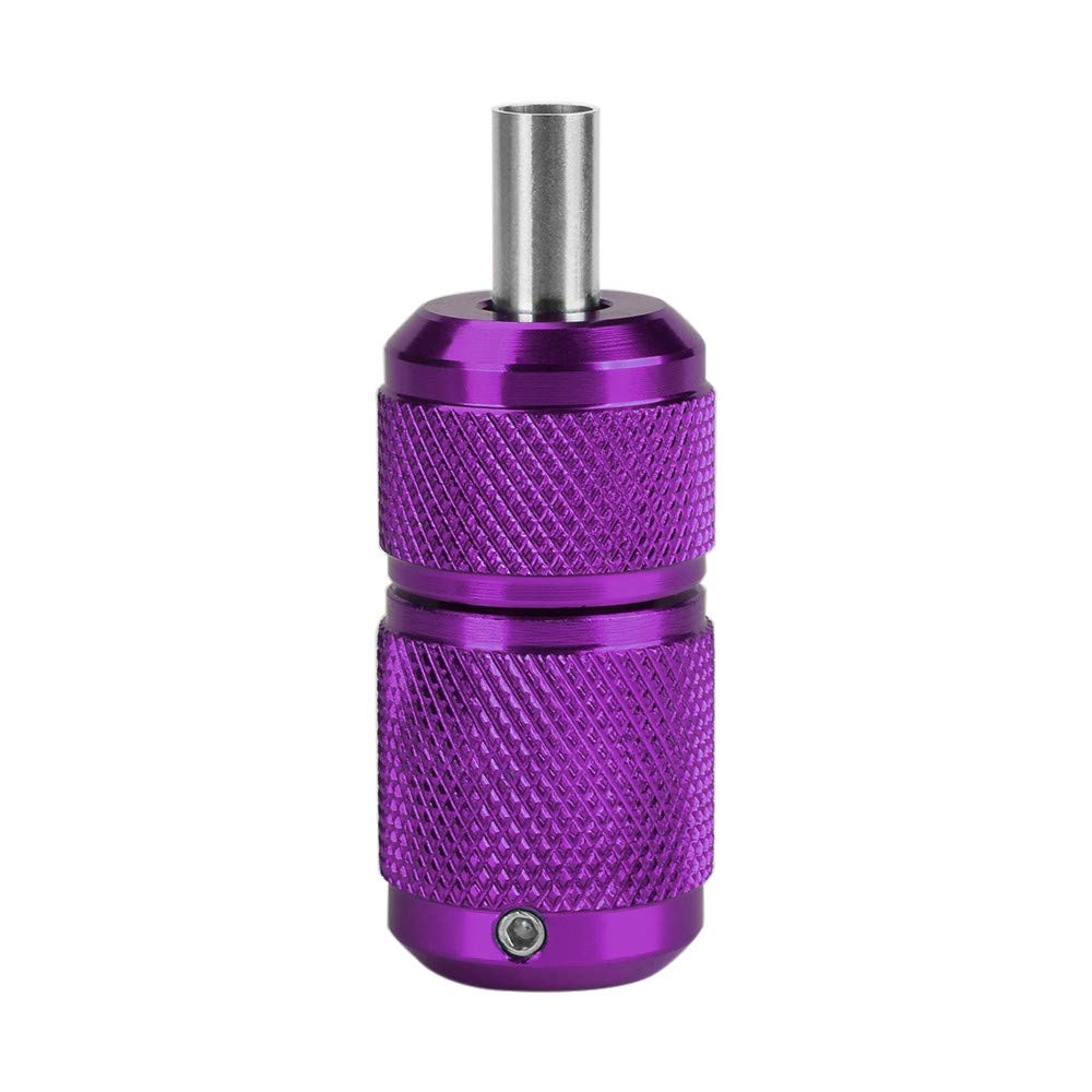 25mm Tattoo Grips Tubes Self-lock Aluminum Alloy Tattoo Gun Grip Auto Self Locking Handle for Tattoo Machine Supply Body Art Tattoo Machine Parts Grips (Purple)