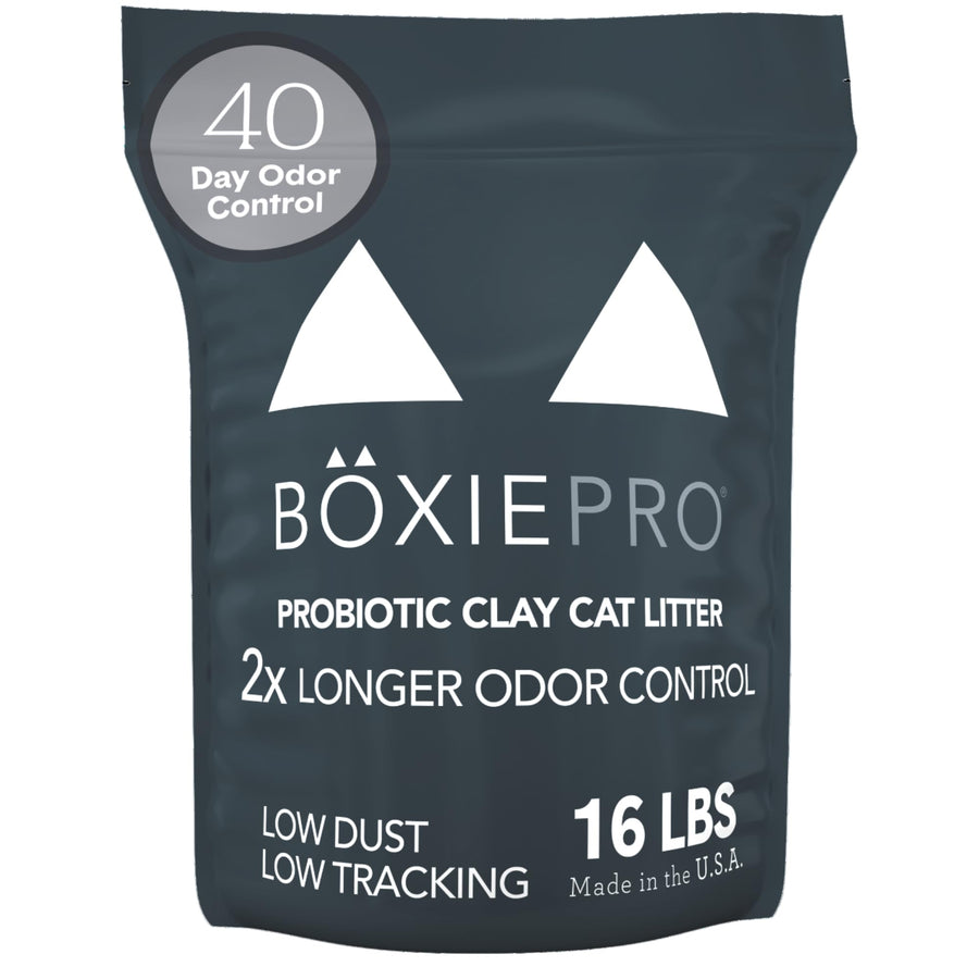 Boxie® Probiotic Cat Litter 40 Day Natural Odor Control, 16lb Clumping Kitty Litter (Clay)