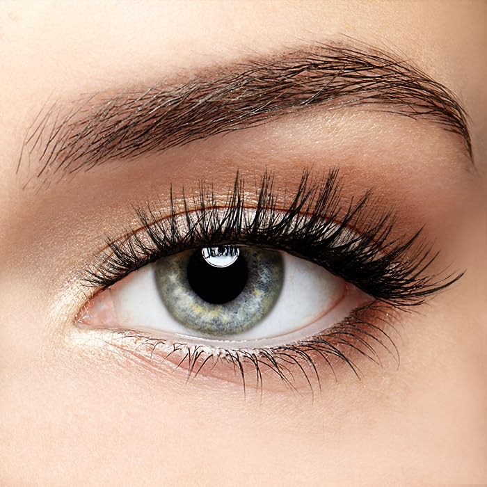 Lash Couture Faux Mink False Eyelashes Double Pack, Knot-Free Lash Band, Reusable, Contact Lens Friendly, Easy To Apply, Ultrafine, Tapered, Synthetic Fake Lashes, Style Soir, 2 Pairs