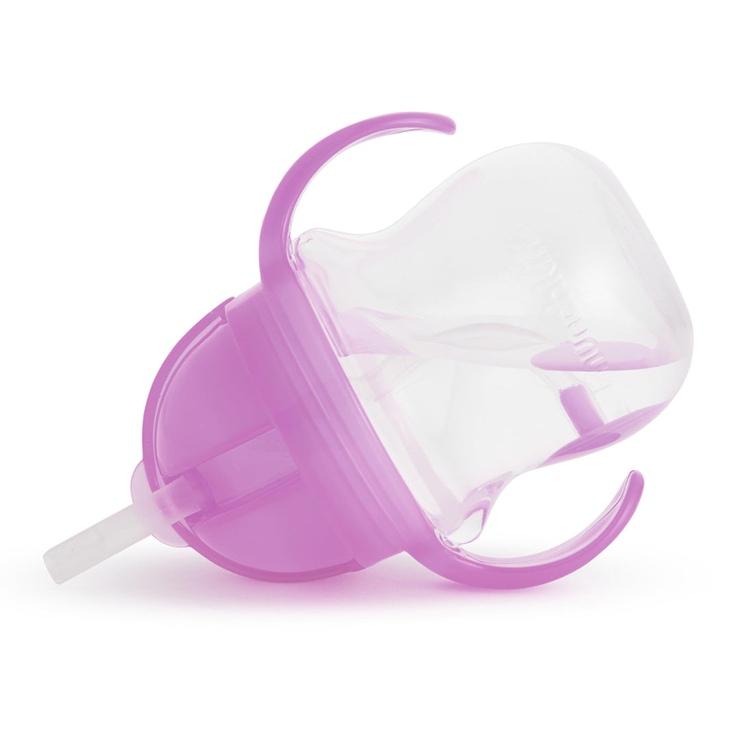 Munchkin® Any Angle™ Sippy Cup for Toddlers, Weighted Straw Trainer Cup with Click Lock™ Lid, 7 Ounce, Orange