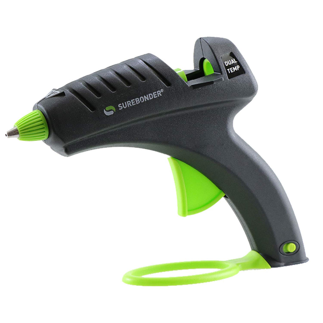 DT-270FKIT Full Size Dual Temperature Glue Gun with 12-4-Inch Standard All Purpose Glue Sticks,Black,green