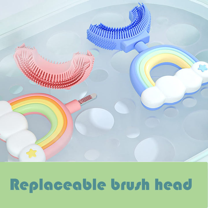 Toddler Toothbrush U-Shaped Kids Toothbrush Baby Soft S