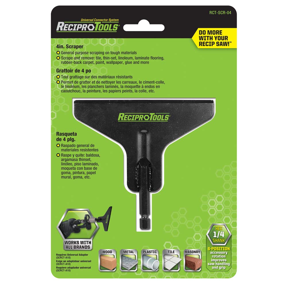 RECIP SCRAPER TOOL 4 by RECIPROTOOLS MfrPartNo RCT-SCR-04