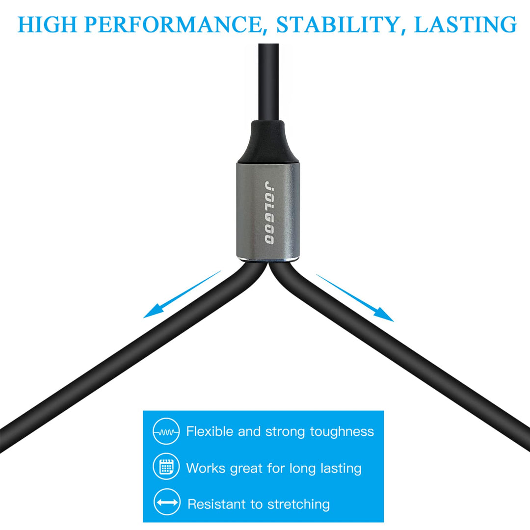 XLR Splitter Cable, XLR Female to Dual XLR Male Y Splitter Microphone Cable, Female to 2 Male XLR Y Cable, 1.6 Feet