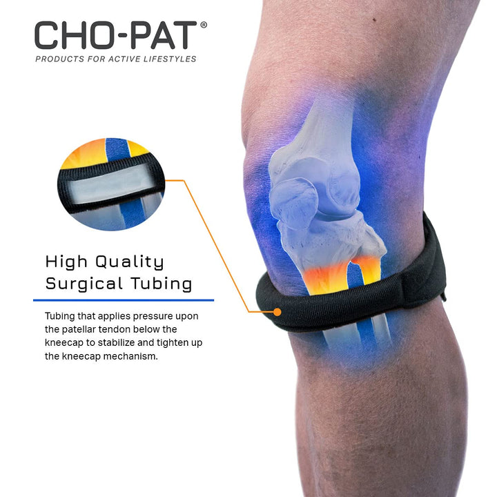 Cho-Pat Original Knee Strap, Tan, Large, 14.5 Inch-16.5