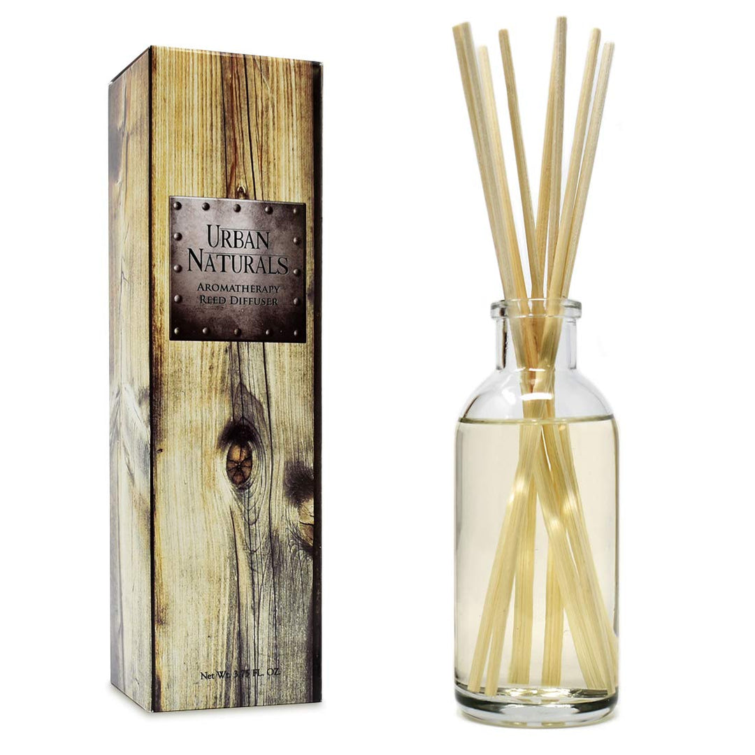 Patchouli Woods Reed Diffuser Scent Sticks Gift Set | Sandalwood, Patchouli &amp; Ylang Ylang | Scented Oil for Mid to Large Size Rooms. Vegan. Made in The USA
