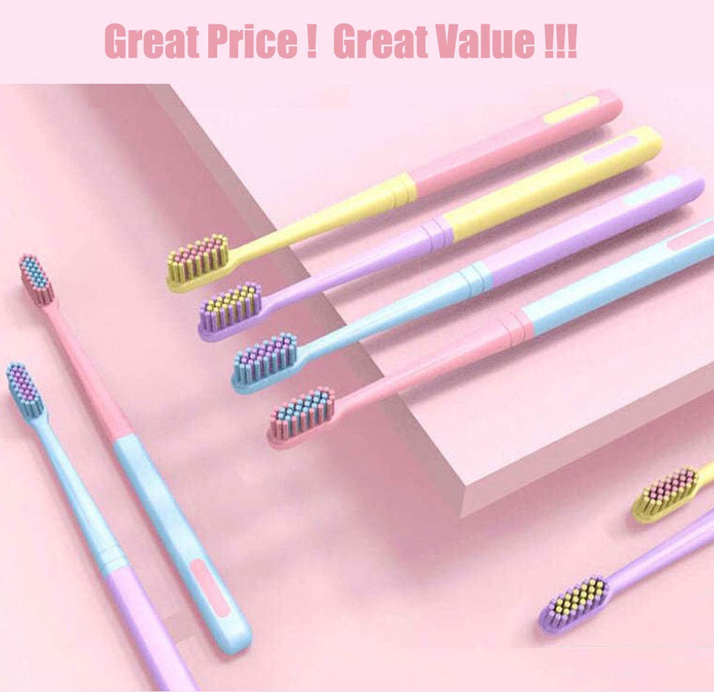 [8 Packs] Kids Toothbrush, Extra Soft Lovely Pastel Ton