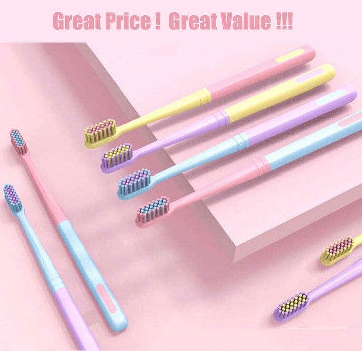 [8 Packs] Kids Toothbrush, Extra Soft Lovely Pastel Ton
