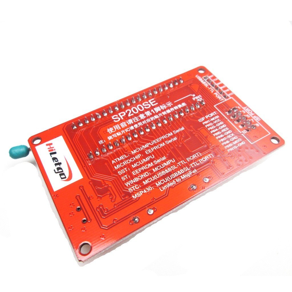 HiLetgo 51 Microcontroller Programmer SP200SE USB Burner Support AT89C52 24C02 93C46 300 Variety of Chips