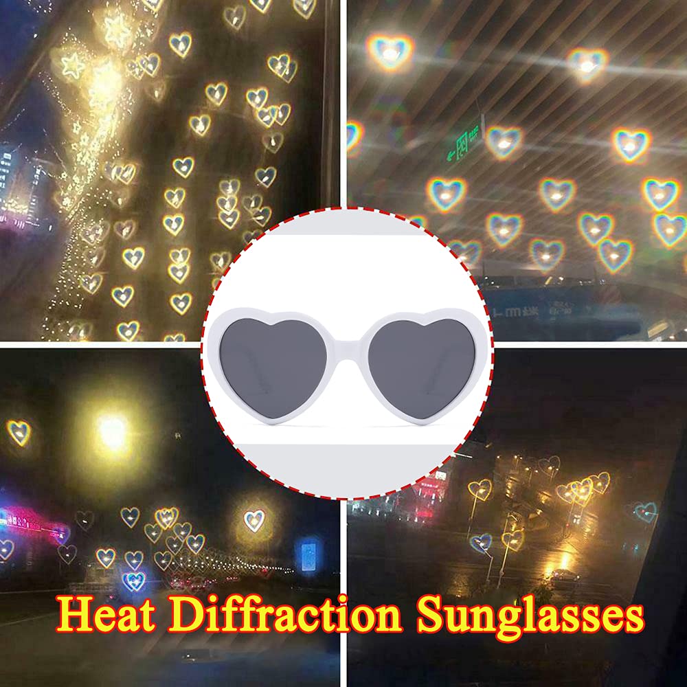 Dollger Heart Sunglasses Heart Effect Diffraction Glass