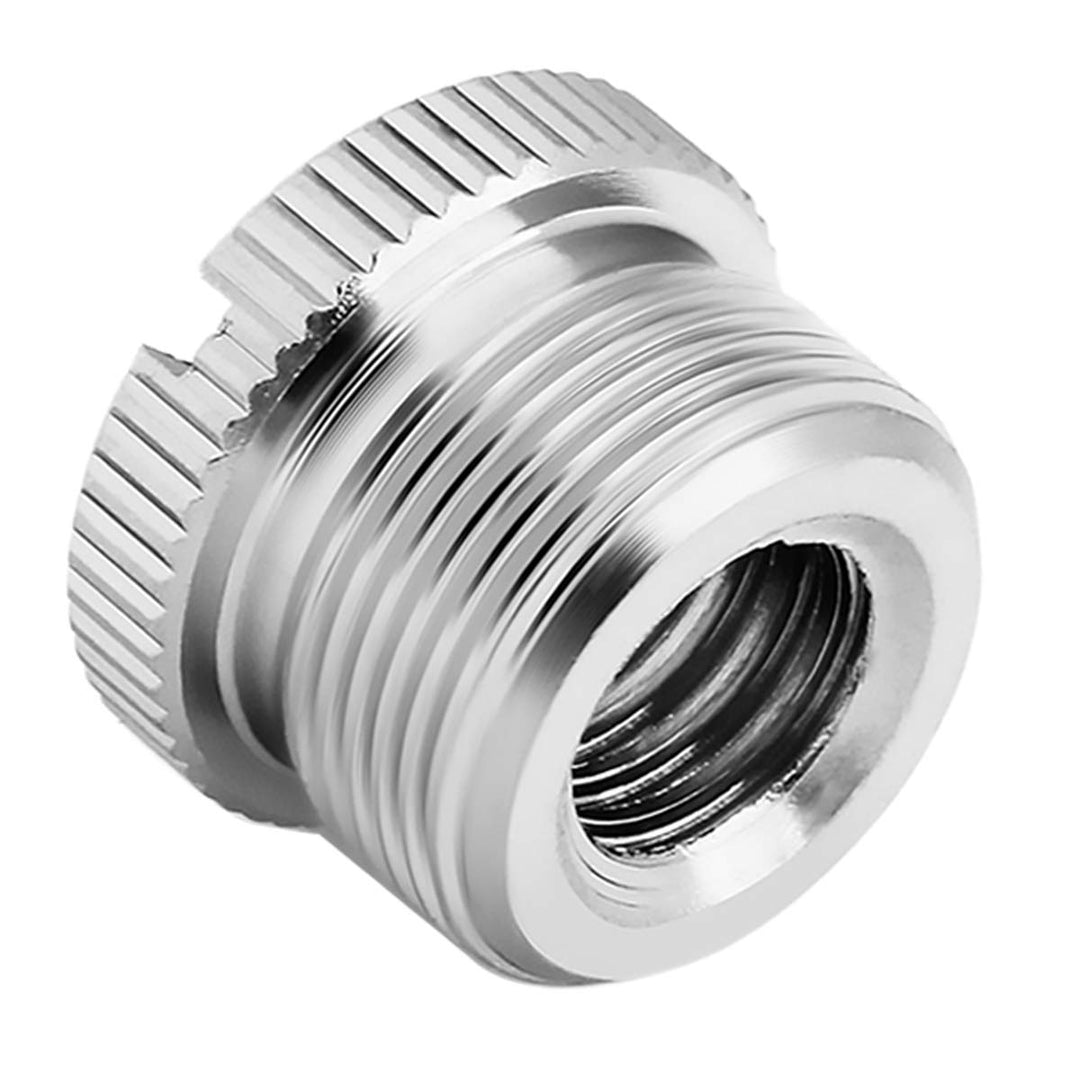 JOMLEY 5/8-27 Female to 3/8-16 Male and 3/8-16 Female to 5/8-27 Male Screw Thread Adapter for Microphone Stand Mount to Camera Tripod Adapter- 2 Pack