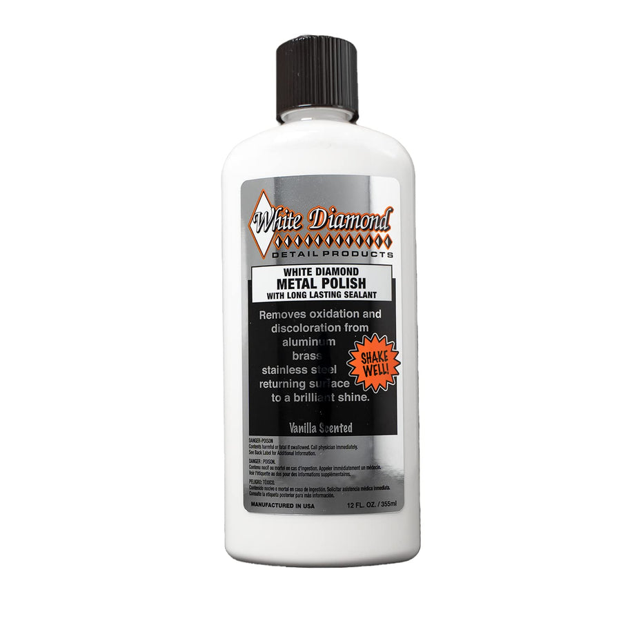 Metal Polish with Long Lasting Sealant, 12 fl oz is a Cleaner, Polisher and protectant All in one. Removes Oxidation and Discoloration from Aluminum, Brass, Chrome and More