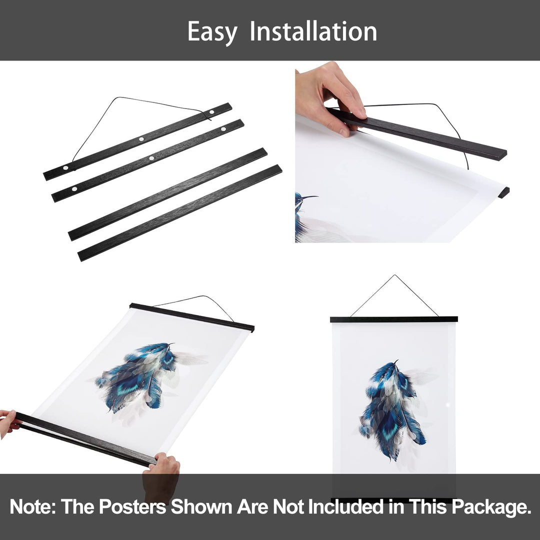 WITCOLOR Magnetic Poster Hanger Frame, Black Magnet Pos