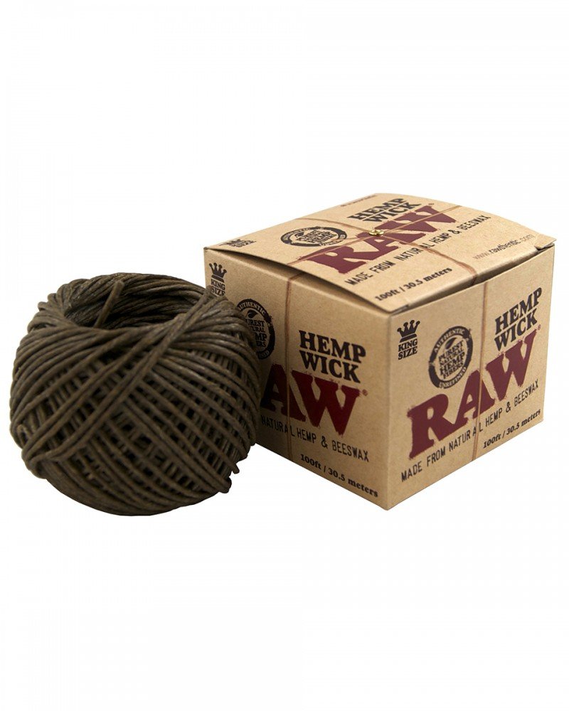 RAW Natural Unbleached Hemp & Beeswax Hemp Wick 100