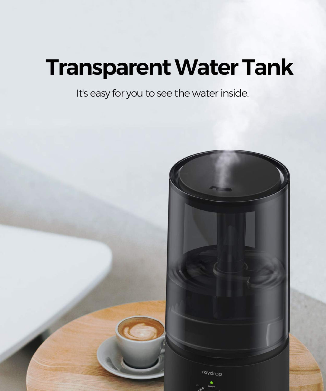 raydrop Humidifiers for Bedroom, Cool Mist Humidifiers 