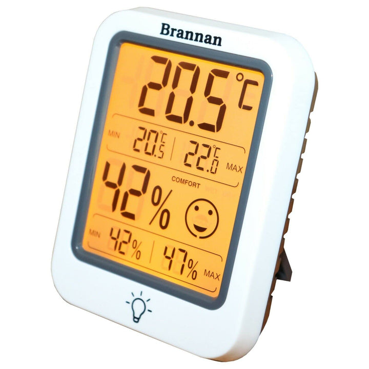 Digital Room Thermometer Indoor Humidity Meter Hygrometer Accurate Room Temperature Thermometer Max Min Recording Backlight LCD Display Monitor Home