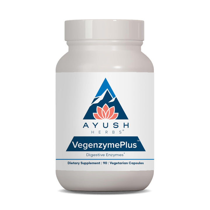 VegenzymePlus - Digestive Enzymes for Women &amp; Men, Enzymes for Digestion with Bromelain, Lipase, Lactase, Protease, 100% Vegetarian Gut Health Supplement - 60 Capsules (1 Count)