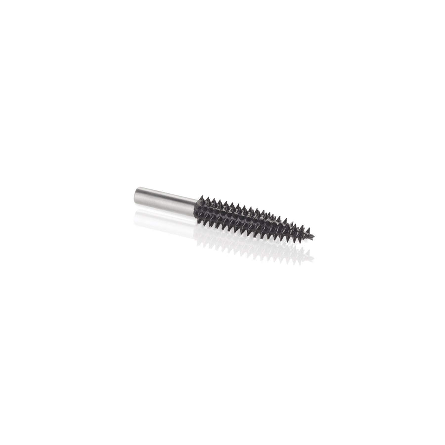 Extreme Taper Rotary Burr, 1/4 Shaft, Very Coarse - Woodworking Attachment for Bosch, DeWalt, Milwaukee. Abrasive Tungsten Carbide, 1/4 (6.3mm) Dia. X 1-1/2 (38.1mm) Length, TX-14C