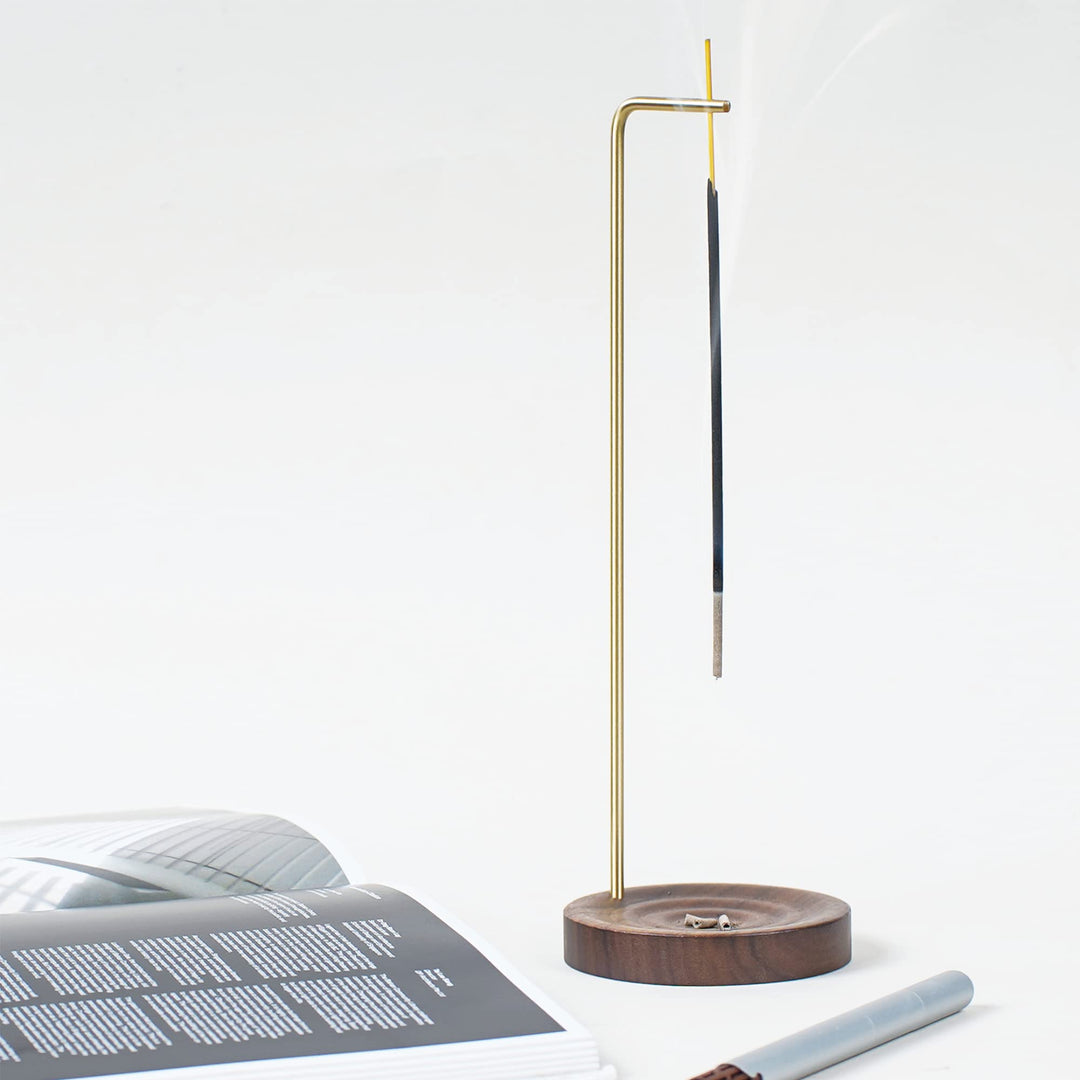 SeedWave Incense Holder, Wooden Incense Holder for Sticks, Lotus Incense Stick Holder for Home Décor, Meditation, Yoga