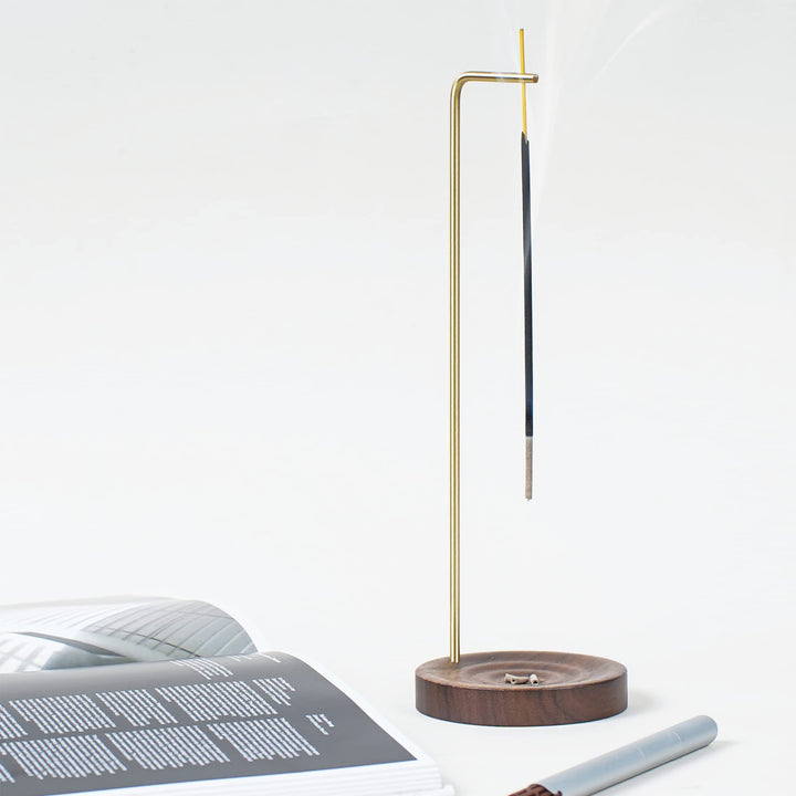 SeedWave Incense Holder, Wooden Incense Holder for Sticks, Lotus Incense Stick Holder for Home Décor, Meditation, Yoga