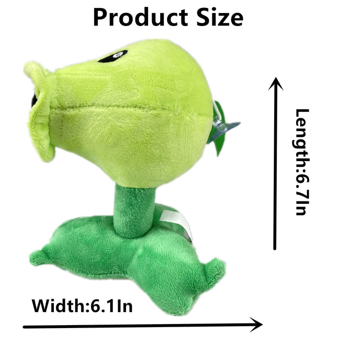 JHESAO 7 Plants and Zombies PVZ Plush Peashooter Toys P