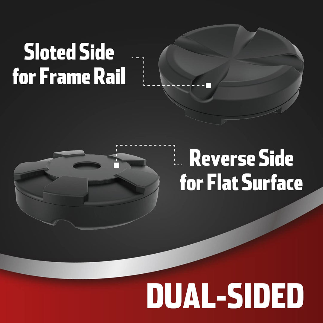 JACK BOSS Jack Pad Universal Large Floor Jack Rubber Pads Adapter Pinch,Weld Side Frame Rail Protector Puck/Pad (1 Pack)