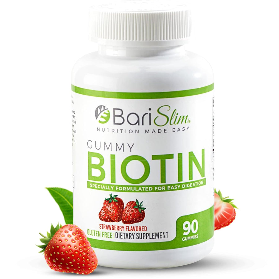 Bariatric Vitamin Biotin Gummies - Specially Formulated Gummy Vitamin for Patients After Weight Loss Surgery - Easy to Digest and Great Tasting Fruit Flavors | 90 Fruit Chews